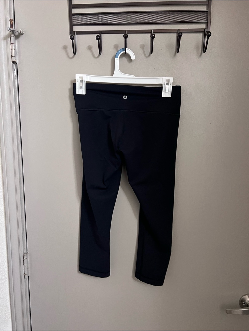 lululemon athletica Kids Black Capri Leggings with Logo